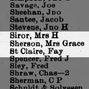 127 Jefferson Sherson Grace letter list in Butte TBDP Aug 11 1890p3